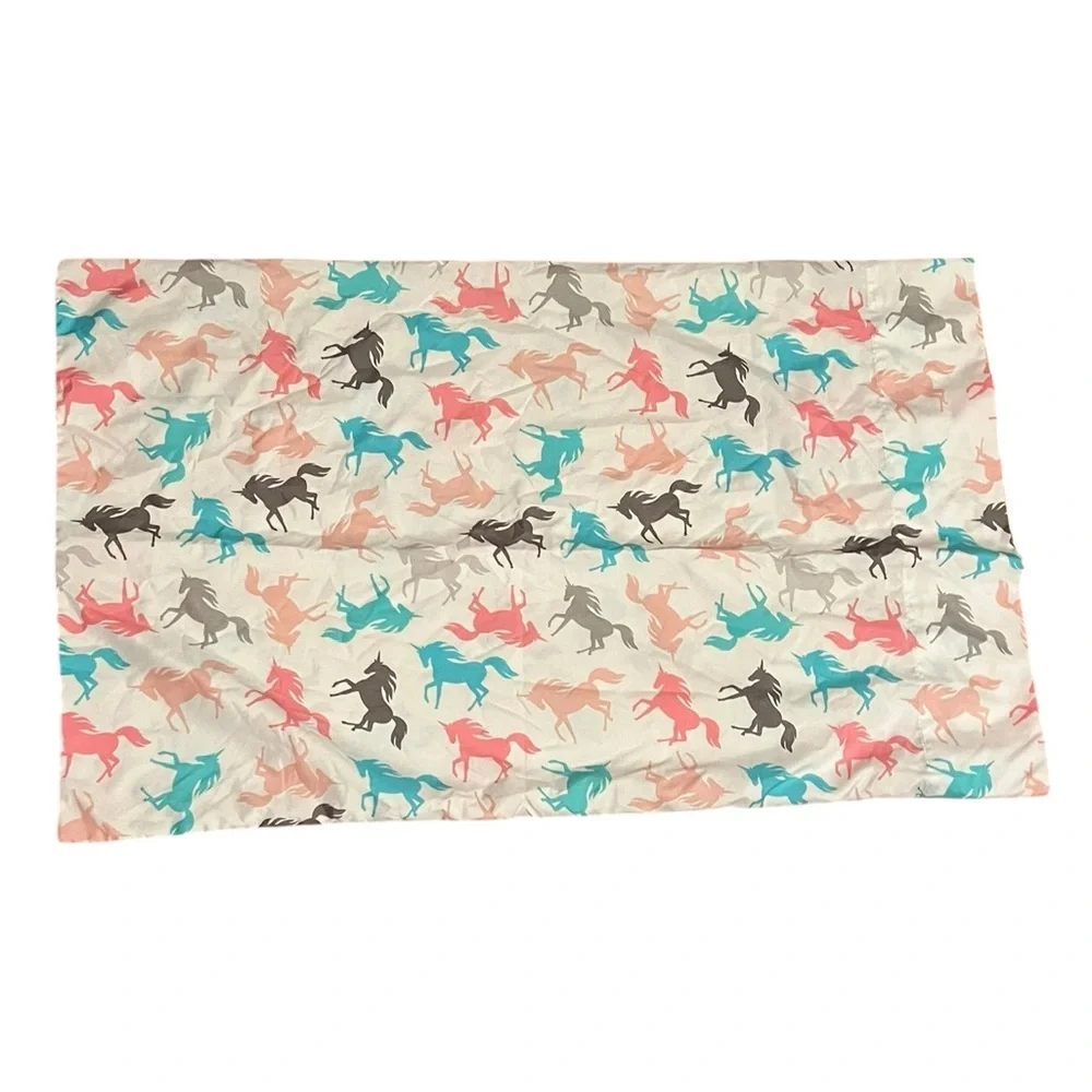 Kids Colorful Unicorn Pillowcase Standard Size
